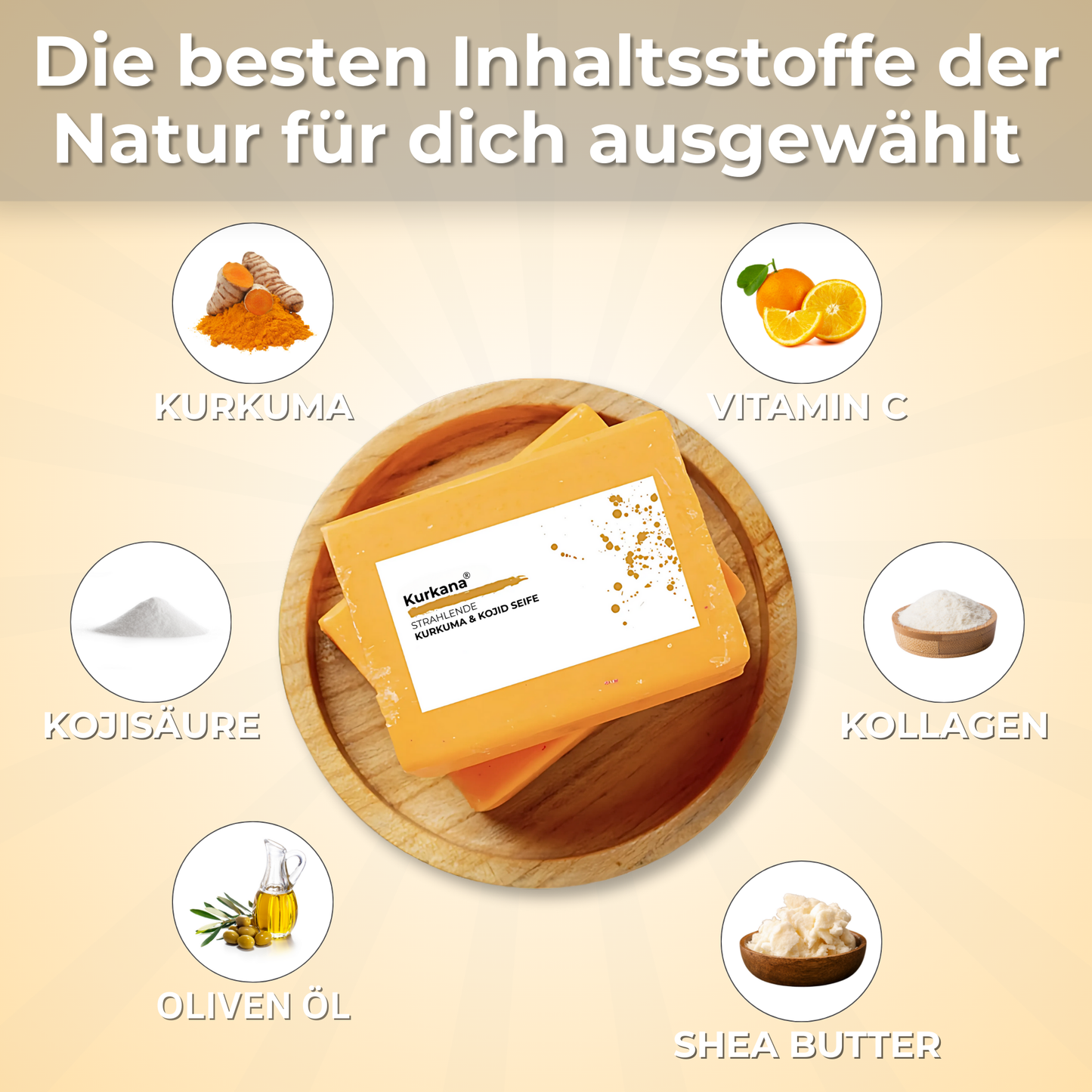 Kurkana® Aufhellende Kurkuma & Koji Seife (2er Pack)