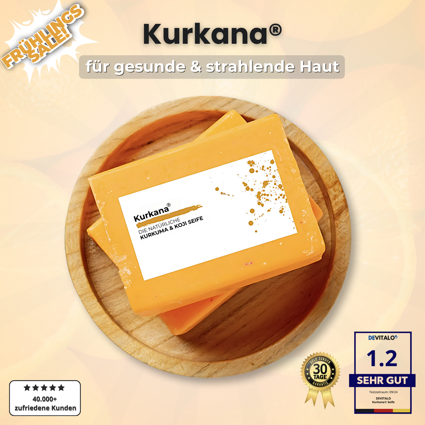 Kurkana® Aufhellende Kurkuma & Koji Seife (2er Pack)