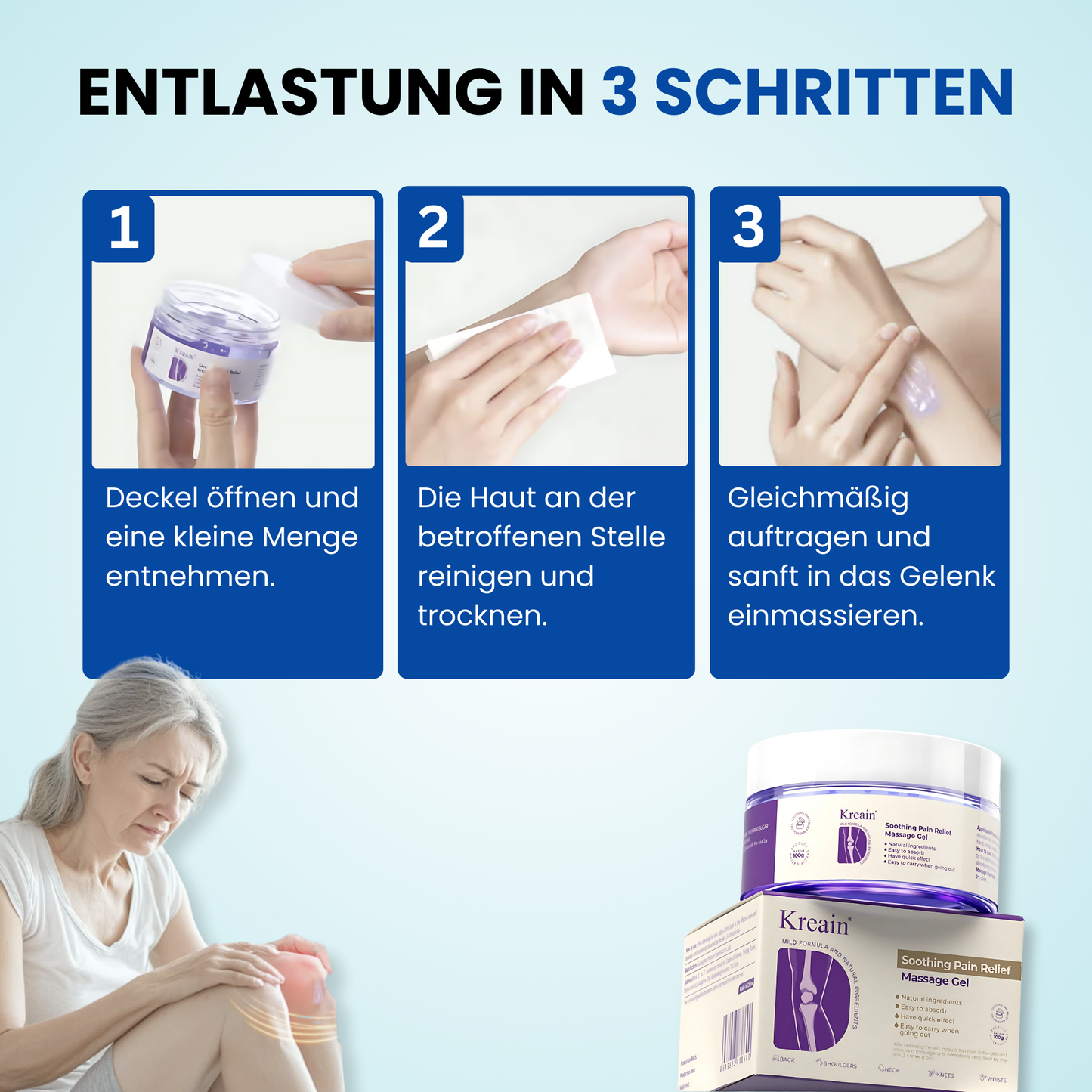 Kreain® Das kraftvolle Massagegel