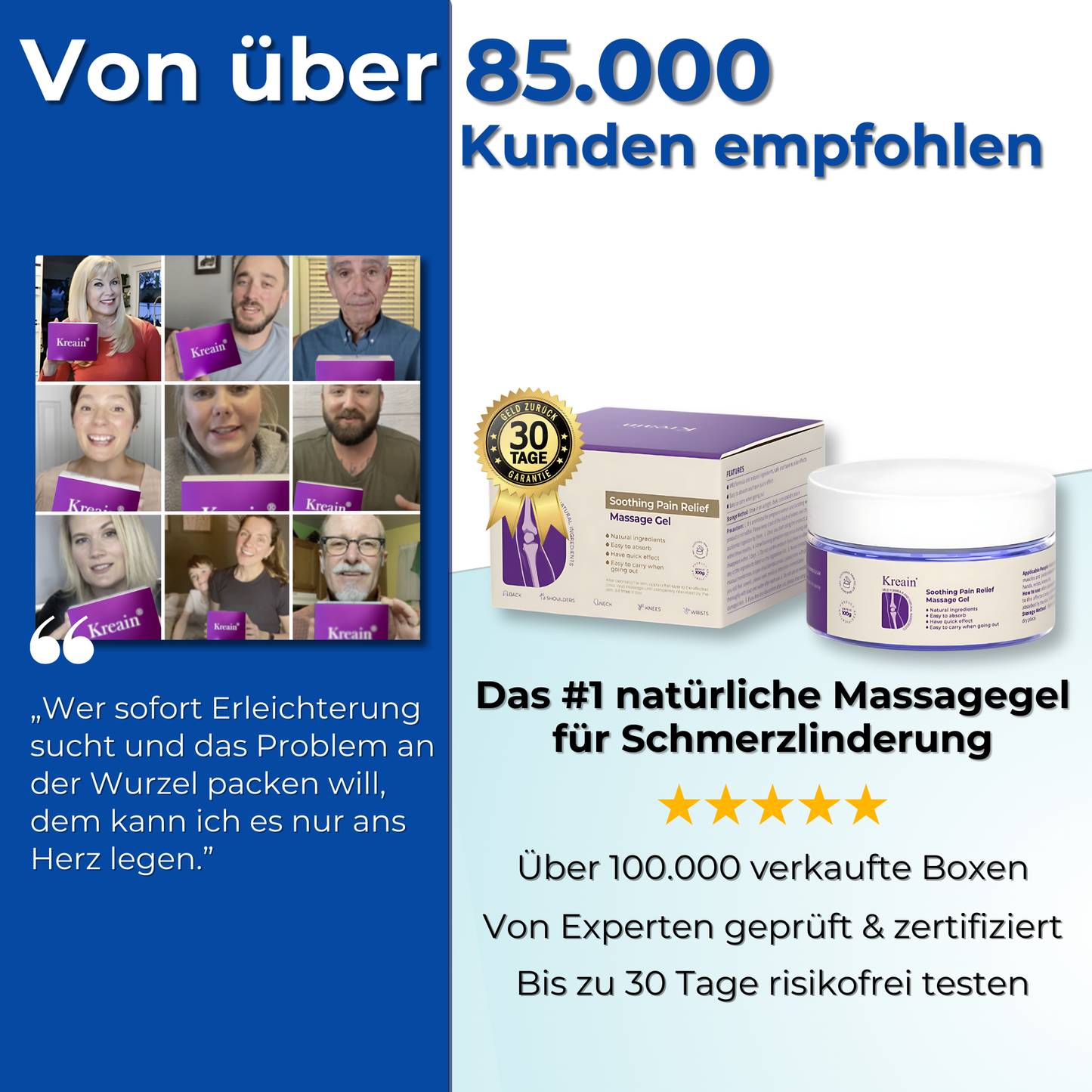 Kreain® Das kraftvolle Massagegel